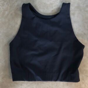 Girlfriend Collective Black Crop Top